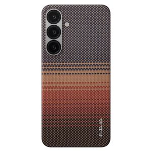 Карбоновий тонкий чохол Pitaka Tactile Woven Case Sunset для Samsung Galaxy S25 (KS2503)