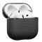Карбоновий тонкий чохол Pitaka Aramid Fiber Magnetic Case Black/Gray для AirPods 4 (2024) (APM2404)
