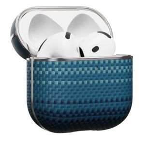 Карбоновий тонкий чохол Pitaka Aramid Fiber Magnetic Case Moonrise для AirPods 4 (2024) (APM2406)
