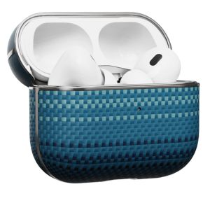 Карбоновий тонкий чохол Pitaka Aramid Fiber Magnetic Case Moonrise для AirPods Pro 2 (2022) (APM2403)
