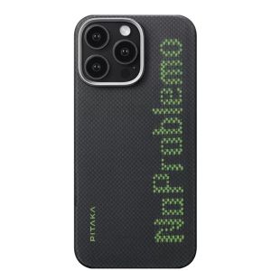 Карбоновий тонкий чохол, що світиться Pitaka x Aries Tactile Woven Case NoProblemo для iPhone 16 Pro Max (KI1601NOP)