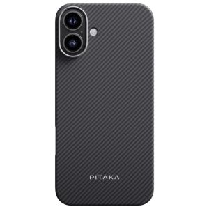 Карбоновий тонкий чохол Pitaka Ultra-Slim Case Black/Grey Twill для iPhone 16 Plus (KI1601MA)