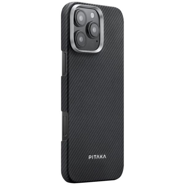 Карбоновий тонкий чохол Pitaka Ultra-Slim Case Black/Grey Twill для iPhone 16 Pro (KI1601PA)