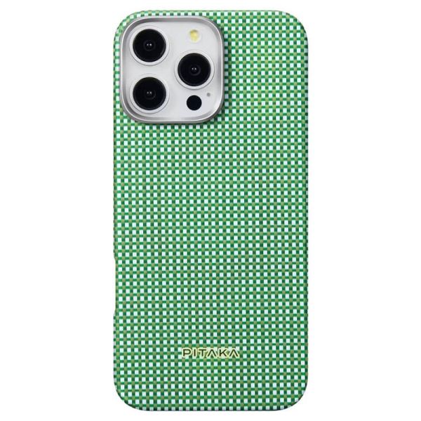 Карбоновий тонкий чохол Pitaka Ultra-Slim Case Forest Green для iPhone 16 Pro Max (KI1602PFOR)