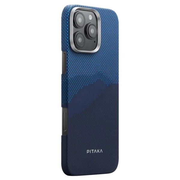 Карбоновий тонкий чохол, що світиться у темряві Pitaka Tactile Woven Case (Lumintex™ Edition) StarPeak Over the Horizon для iPhone 16 Pro Max (KI1604POTH)