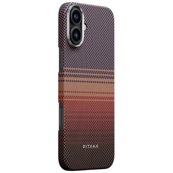 Карбоновий тонкий чохол Pitaka Tactile Woven Case Sunset для iPhone 16 (KI1601U)