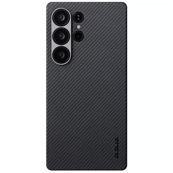 Карбоновий тонкий чохол Pitaka Classic Ultra-Slim Case Black/Grey Twill для Samsung Galaxy S25 Ultra (KS2501U)