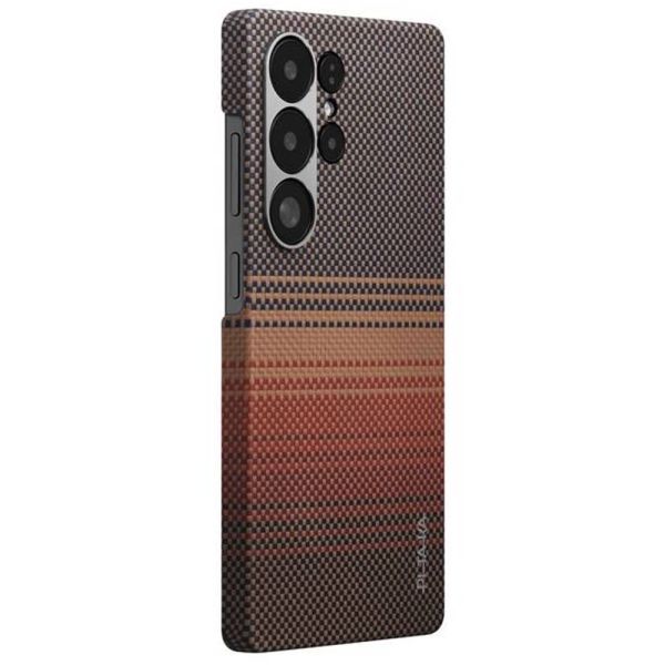 Карбоновий тонкий чохол Pitaka Tactile Woven Case Sunset для Samsung Galaxy S25 Ultra (KS2503U)