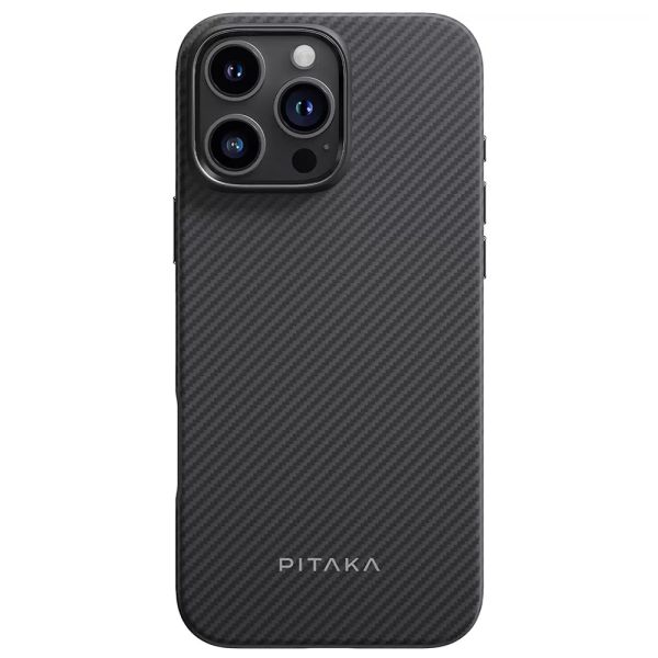 Карбоновий протиударний чохол Pitaka Military-Grade Protective Case Black/Grey Twill для iPhone 16 Pro (KI1601PPA)