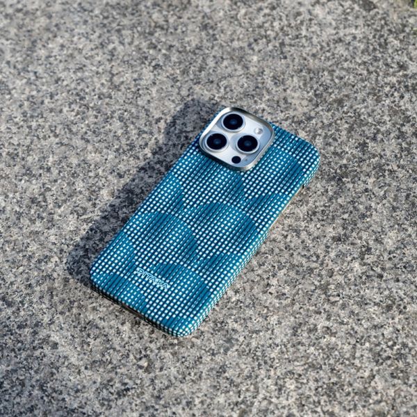 Карбоновий тонкий чохол Pitaka  Ultra-Slim Case Photosynthesis Ocean Blue для iPhone 16