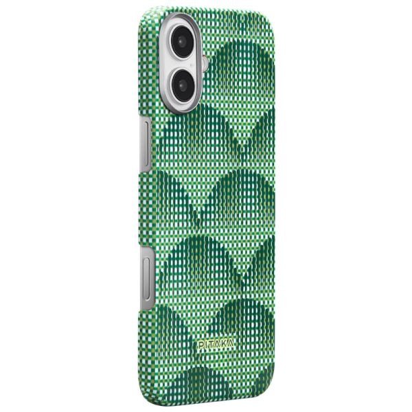 Карбоновий тонкий чохол Pitaka Ultra-Slim Case Photosynthesis Forest Green для iPhone 16 Plus