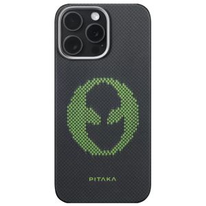 Карбоновий тонкий чохол, що світиться Pitaka x Aries Tactile Woven Case Alien для iPhone 16 Pro (KI1601AL)