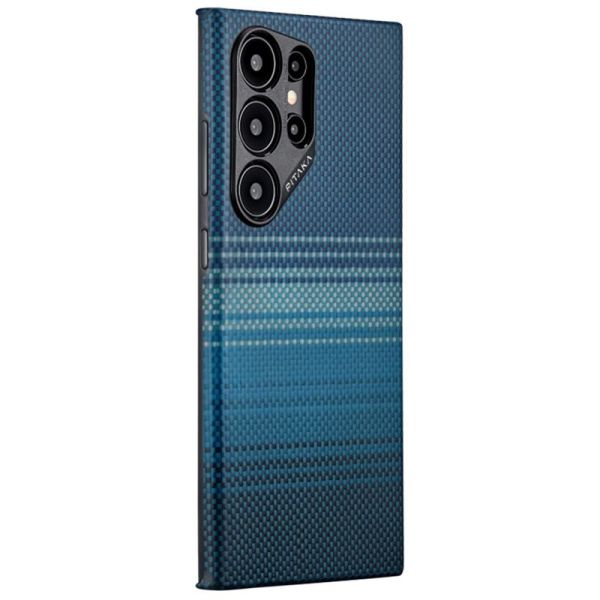 Карбоновий тонкий чохол Pitaka Tactile Woven Case Moonrise для Samsung Galaxy S24 Ultra (FM2401U)