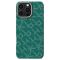 Карбоновий тонкий чохол Pitaka Tactile Woven Case PTK Classic Monogram Gold Green для iPhone 16 Pro (KI1601PTK)