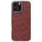 Карбоновий тонкий чохол Pitaka Tactile Woven Case PTK Classic Monogram Gold Red для iPhone 16 Pro (KI1602PTK)