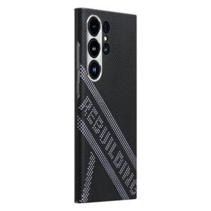 Карбоновий тонкий чохол Pitaka Tactile Woven Case Re-TROS Rebuilding для Samsung Galaxy S24 Ultra