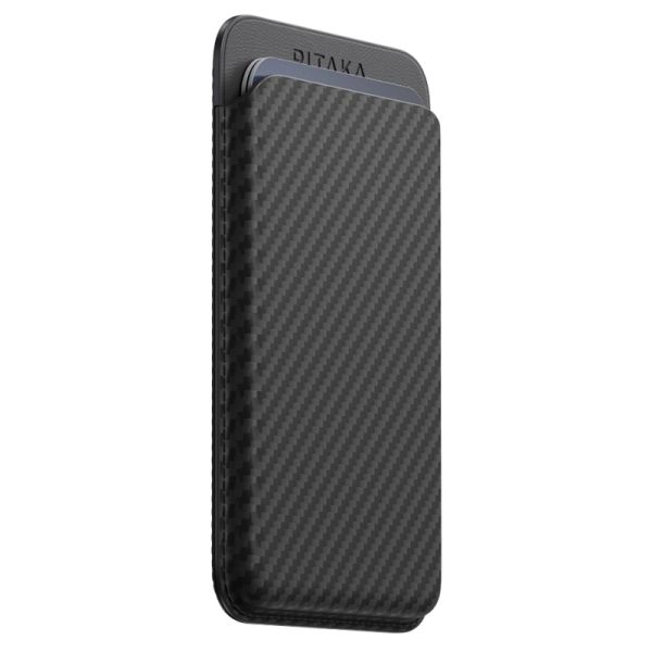 Магнітний гаманець Pitaka Magnetic Woven Wallet Black/Grey (Twill) (MWW2401)